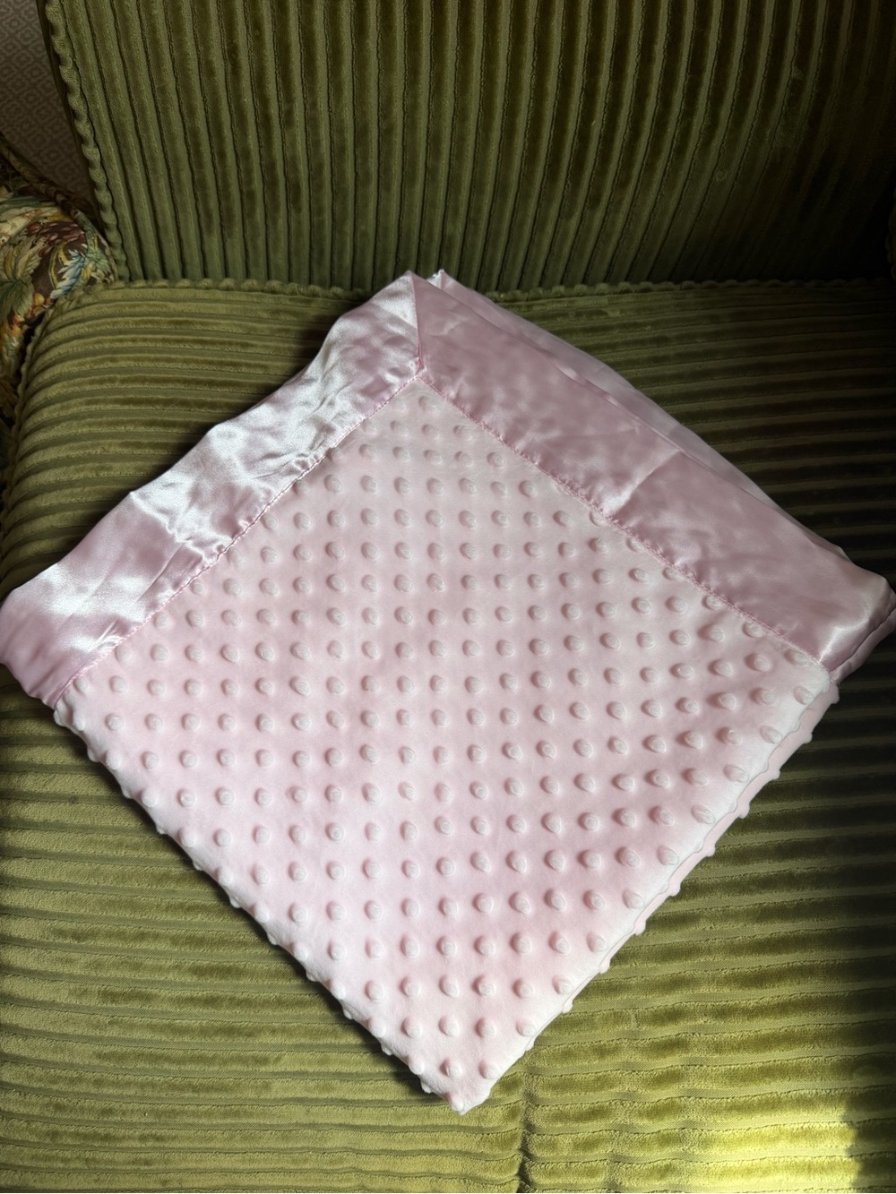 Bearington Collection — Dottie Snuggle Pink Baby Blanket